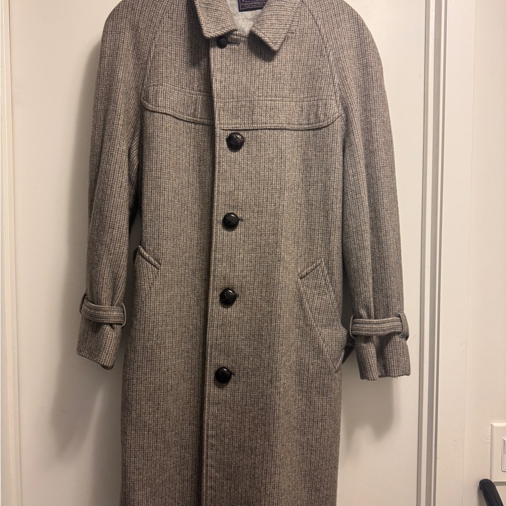 Men's Vintage Pendleton Patterned Wool Coat